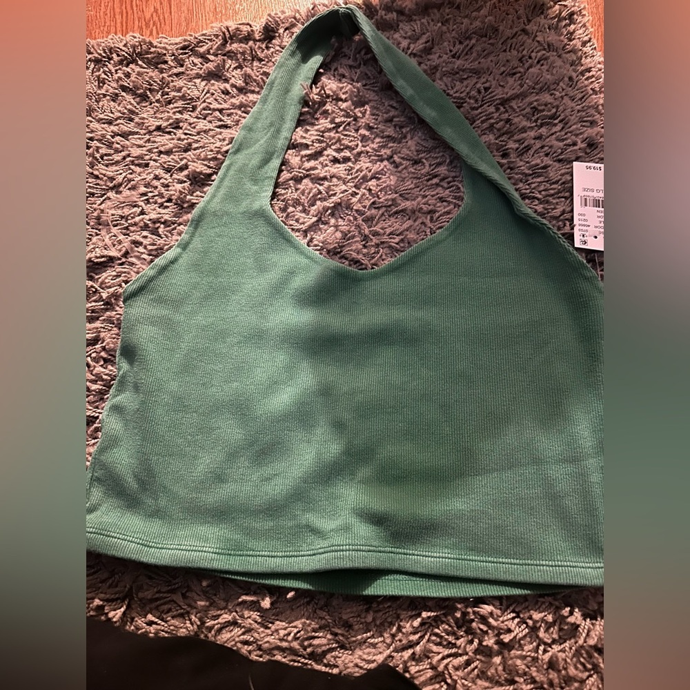 green halter top from pacsun